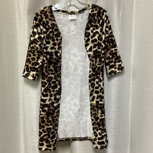 Stylish Leopard Print Kids Cardigan